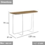 Angel console, iron, electrostatic paint and MDF wood - Image 2