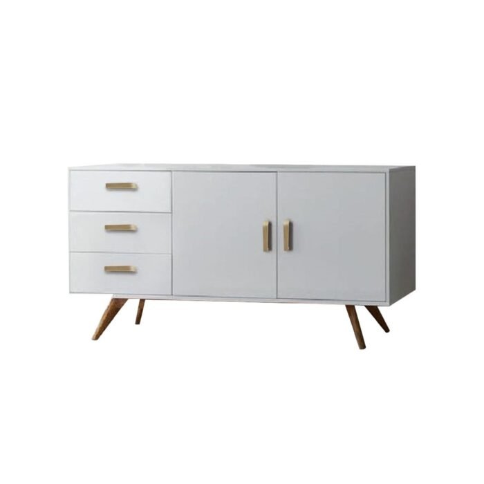 White MDF Buffet - 100 x 140 x 40 cm - OSM-565 - Image 3