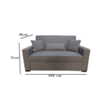 Modern mobile fixed sofa - red beech wood - HST-126 - Image 3