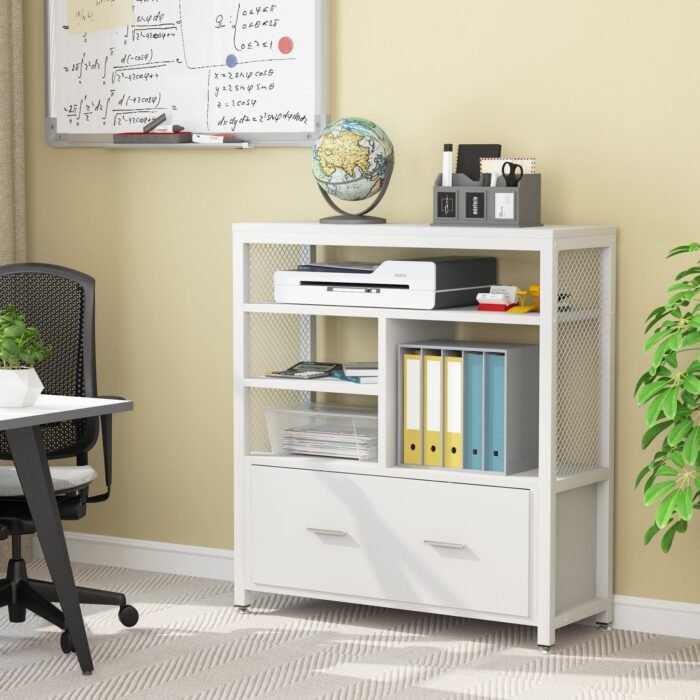 File Cabinet, Lateral File Cabinet with Drawer for Letter Size - Image 4