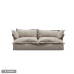 Beech wood sofa with linen or velvet fabric - KYN-060 - Image 2