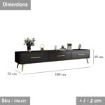Spanish MDF wood TV table - 40cmX180cm - ITM-027 - Image 2