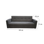 Click sofa - red beech wood - HST-028 - Image 3