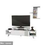 Torella TV unit with MDF wood upper shelf unit - Image 2
