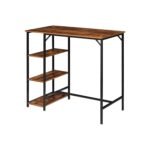 High quality wood and metal rectangular bar table - OMM-036 - Image 2