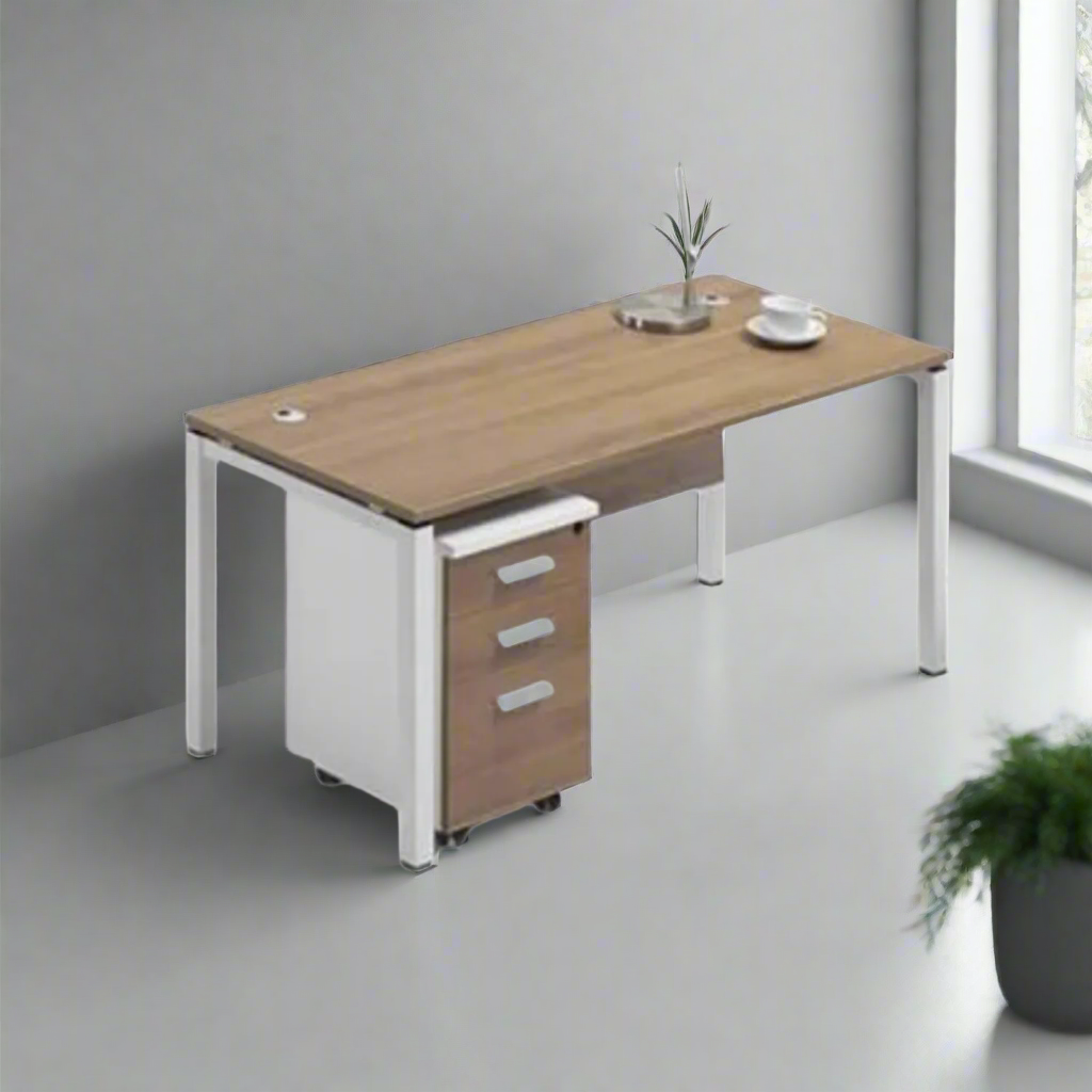 2_a1ab6be0-03ad-450b-93d9-d60a54f7ed94.png Spanish MDF Employee Desk - CEM-186 - Image 1
