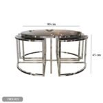 Stainless Steel Coffee Table - ORX-031 - Image 3