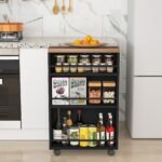 Storage Cart, Slim Rolling Narrow Kitchen Cart for Small Place - Image 4