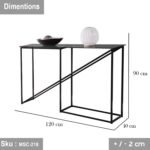 Iron console with electrostatic paint - Image 2