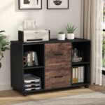File Cabinet, 2 Drawer Large Mobile Filing Cabinet Letter Size - Image 2
