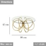 Isn't the coffee table 80 * 45 glass? - Image 2