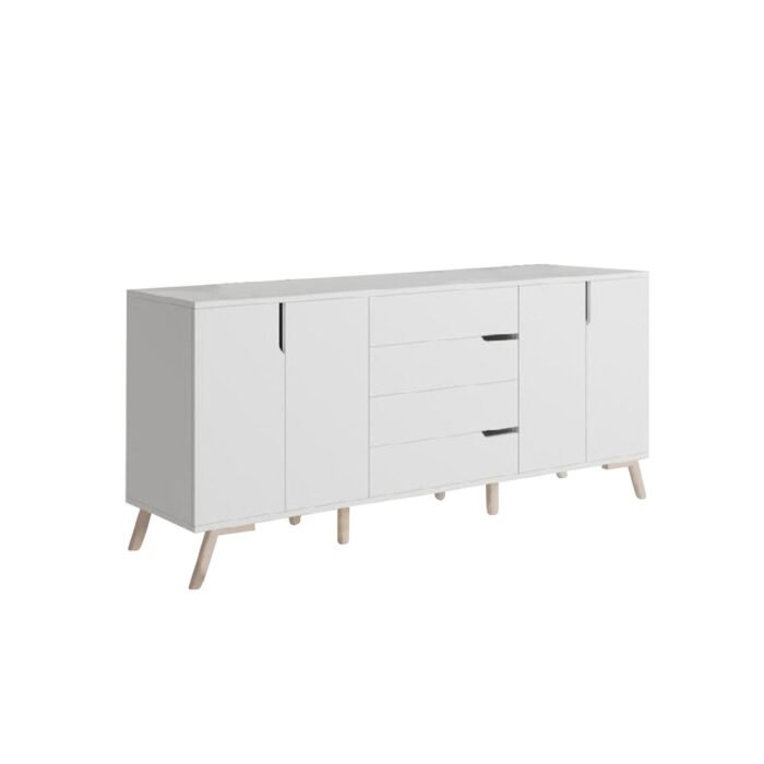 White MDF Buffet - 180 x 100 x 40 cm - OSM-559 - Image 3