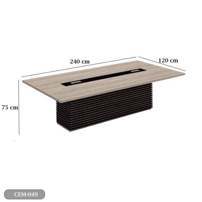 Meeting tab- 240x120 - Spanish MDF wood with metal chassis - CEM-049 - Image 3