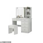 High quality MDF wood dresser with pouf - OSM-031 - Image 2