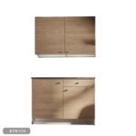 Complete kitchen with wood countertops with MDF layer - KYN-154 - Image 2