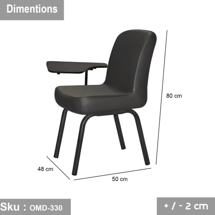 Metal lecture chair - leather - OMD-330 - Image 3