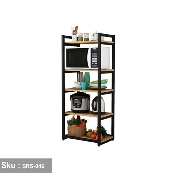 Kitchen display unit, steel and wood - SRS-046 - Image 2