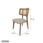 Dining table - 6 pieces of high quality beech wood - KYN-165 - Image 2