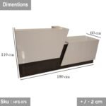 High quality MDF wood reception desk - HFS-075 - Image 3