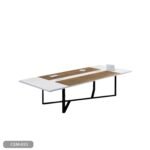 Meeting tab- 240x120 - Spanish MDF wood with metal chassis - CEM-035 - Image 2
