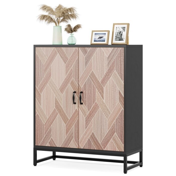 Shoe Cabinet, 5-Tier Shoe Storage Organizer with Adjustable Shelves - Image 1