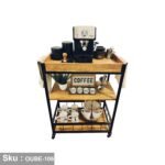 Coffee corner made of MDF wood and steel - OUBE-106 - Image 2