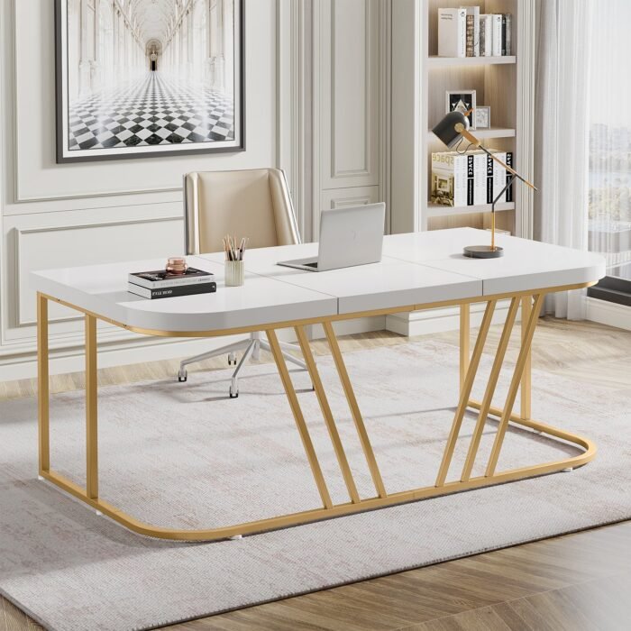 Executive Desk, 63? Modern Computer Office Desk for Home Office - Image 1