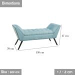 High Quality MDF Wooden Banket - BDF-016 - 130cmX47cm - Image 2