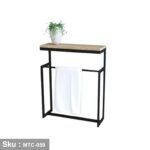 Iron and Melamine wood console - MTC-059 - Image 2