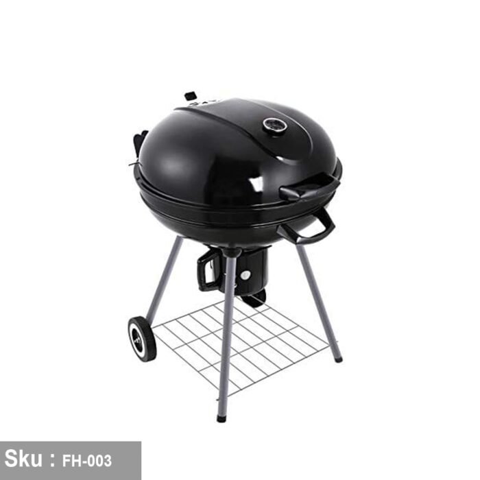 PortabRound Charcoal Grill with Warming Rack - Easy to transport and use - Image 3