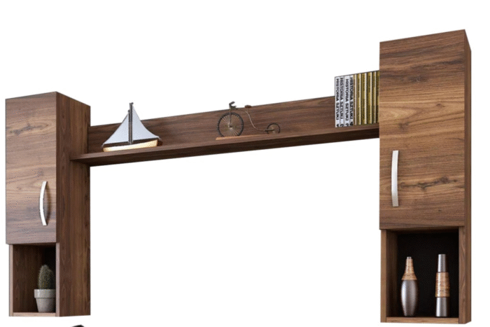 TV table with additional units made of high-quality MDF wood - HFS-127 - Image 4