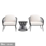 Set of 2 chairs and a table made of rattan - OS-282 - Image 2