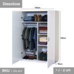 High quality MDF wood wardrobe - OAL-064 - Image 3