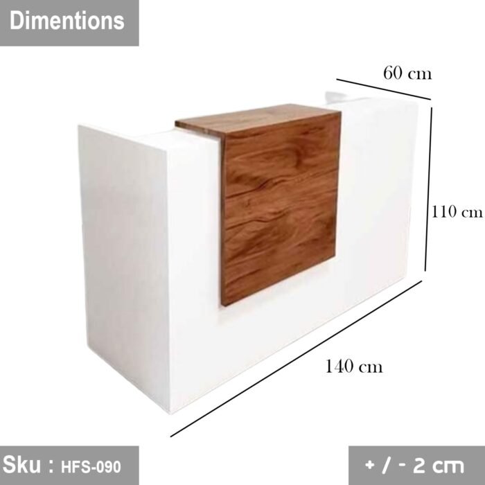 High quality MDF wood reception desk - HFS-090 - Image 2