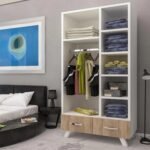 MDF wood wardrobe with HPL layer - KYN-120 - Image 4