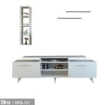 TV table with additional units made of high-quality MDF wood - HFS-121 - Image 2