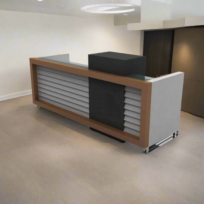 Reception desk - Reception Counter - Spanish MDF wood - CEM-075 - Image 1