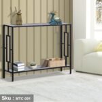 Iron and Melamine wood console - MTC-091 - Image 4