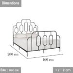 Hounsley iron bed electrostatic paint black - Image 2