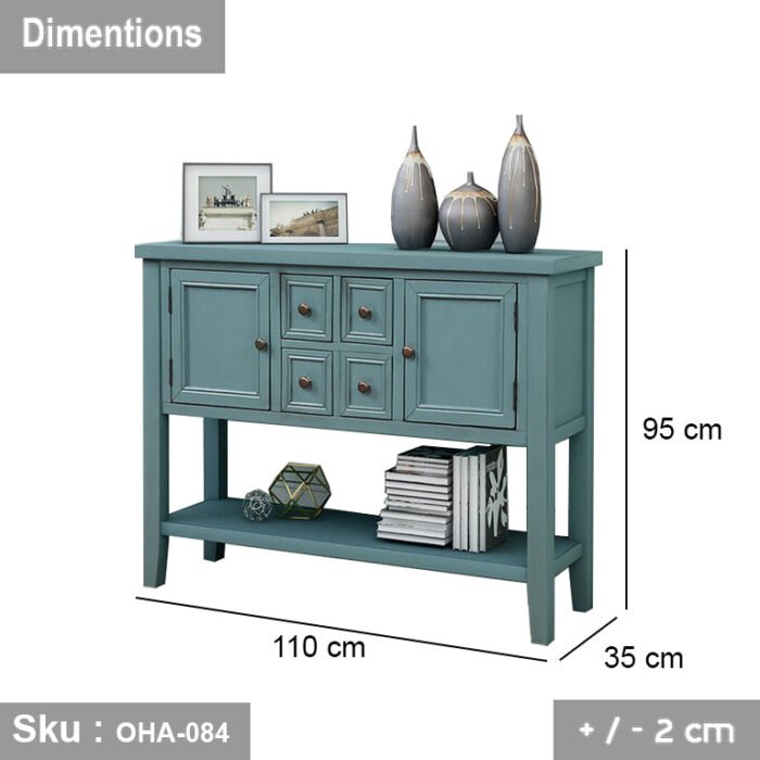 Beech wood buffet and counter - OHA-084 - Image 3