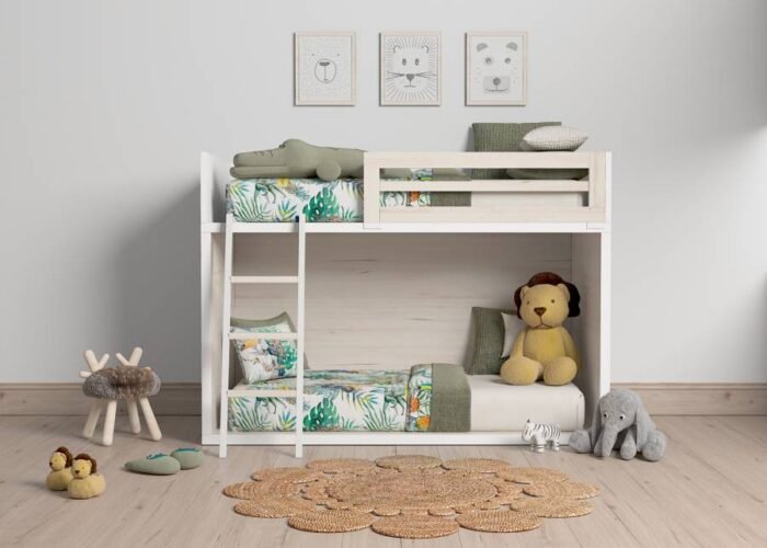 Bunk bed at ground level, with two beds of 90 x 190 - Image 1