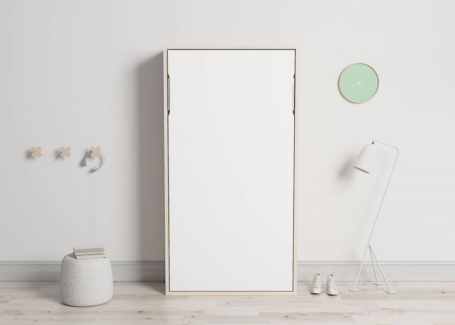 382-cama-abatible-vertical-de-90-x-190-con-estantes-interiores.jpg Vertical folding bed 90 x 190 with internal shelves - Image 1