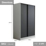 High quality MDF wood wardrobe - OAL-067 - Image 3