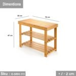 Musk wood shoe rack - O-SRH-111 - Image 3