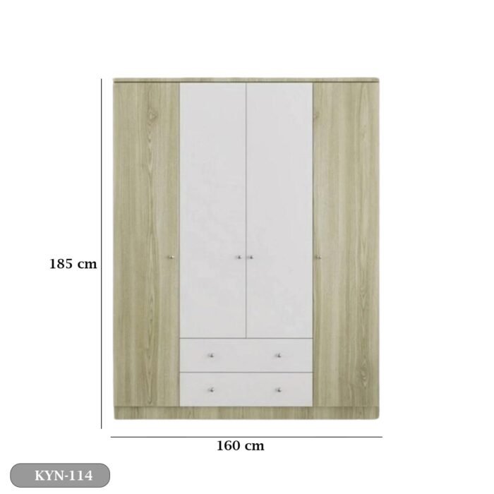 MDF wood wardrobe with HPL layer - KYN-114 - Image 3