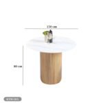Dining table - 6 pieces of high quality beech wood - KYN-165 - Image 3