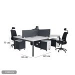 Spanish MDF wood workstation - CEM-024 - Image 3