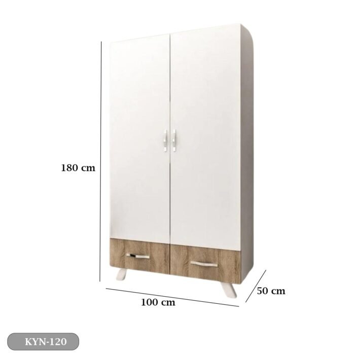 MDF wood wardrobe with HPL layer - KYN-120 - Image 3