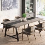 Dining Table for 8 People, 70.87? Rectangular Wood Kitchen Table - Image 9