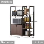 Electrostatic paint metal kitchen storage unit -MTC-148 - Image 3